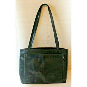 Simona Shoulder Bag Ferri Pelletterie Azzurra Large Black Leather Purse Italy